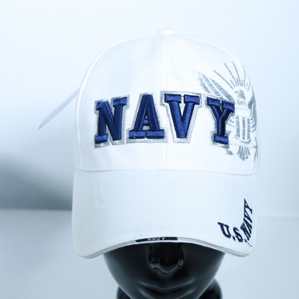 US Navy Cap by Golden Lion New with tag White Strapback One Size